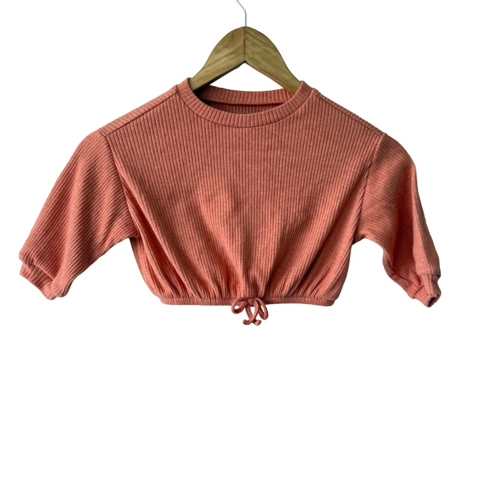 Old Navy Burnt Orange Ribbed Long Sleeve Top